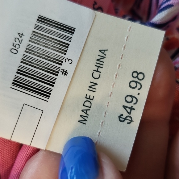 Simply Southern Small NWT Babydoll scallops dress lined - Picture 12 of 13